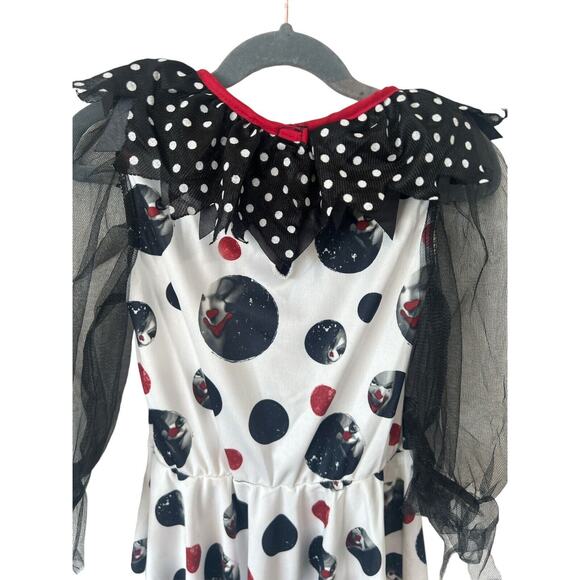 California Costume Creepy Clown Costume Girls Size Small  Halloween Goth Scary‎ - Picture 9 of 14